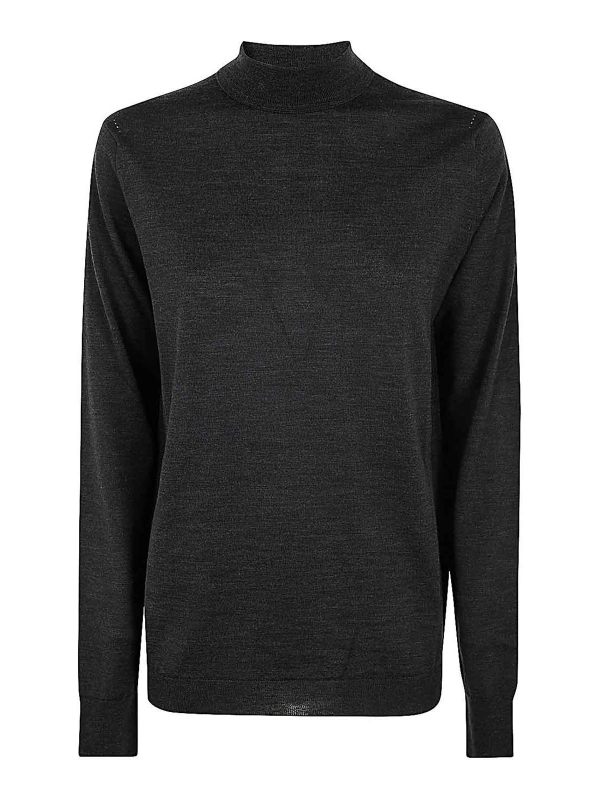 Maison Margiela Pull Col Rond - Gris