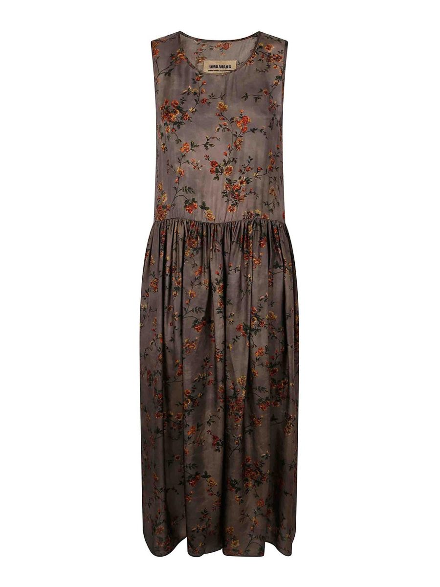 Uma Wang Robe Au Genou - Gris