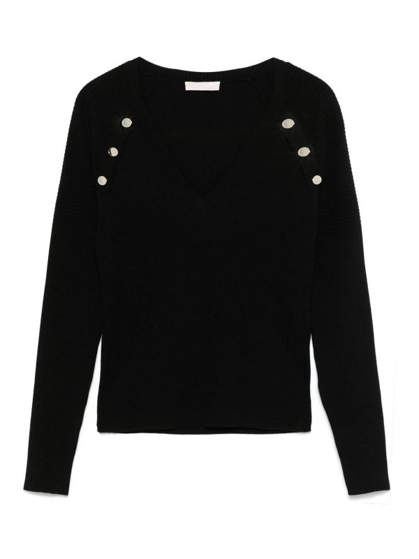 Liu Jo Pull Col Rond - Noir