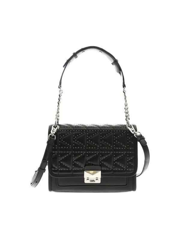 Karl Lagerfeld Sac Porté Épaule - Noir
