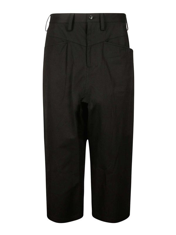Yohji Yamamoto Pantalons Décontractés - Noir