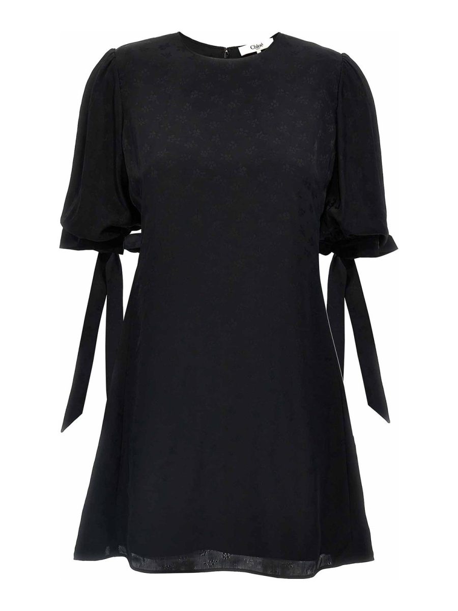 Chloe' Robe Au Genou - Noir