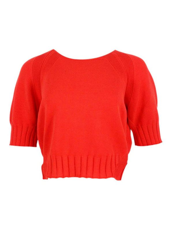 Malo Pull Col Rond - Orange