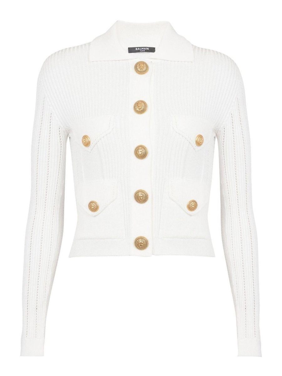 Balmain Cardigan - Blanc