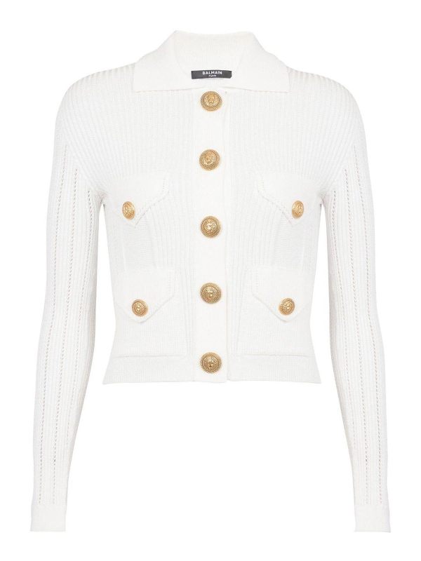 Balmain Cardigan - Blanc