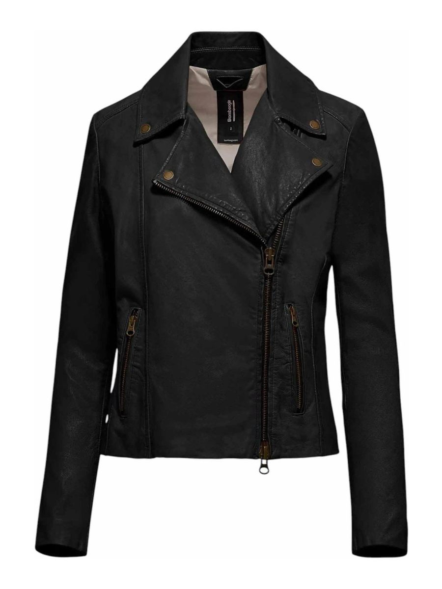 Bomboogie Manteau Au Genou - Noir