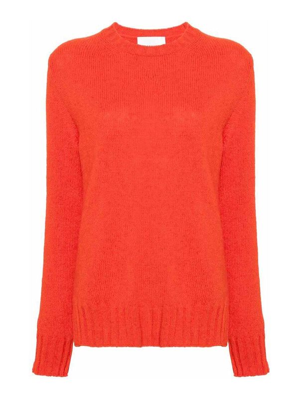 Jil Sander Pull Col Rond - Rouge