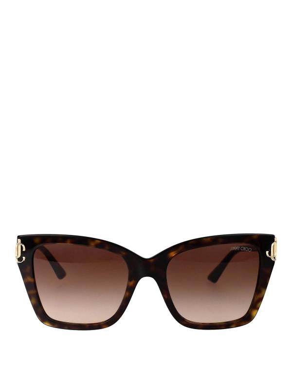 Jimmy Choo Lunettes De Soleil - Marron