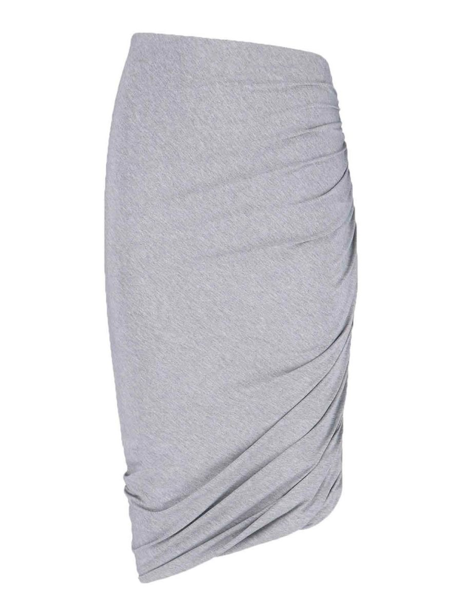 The Attico Jupe Midi - Gris