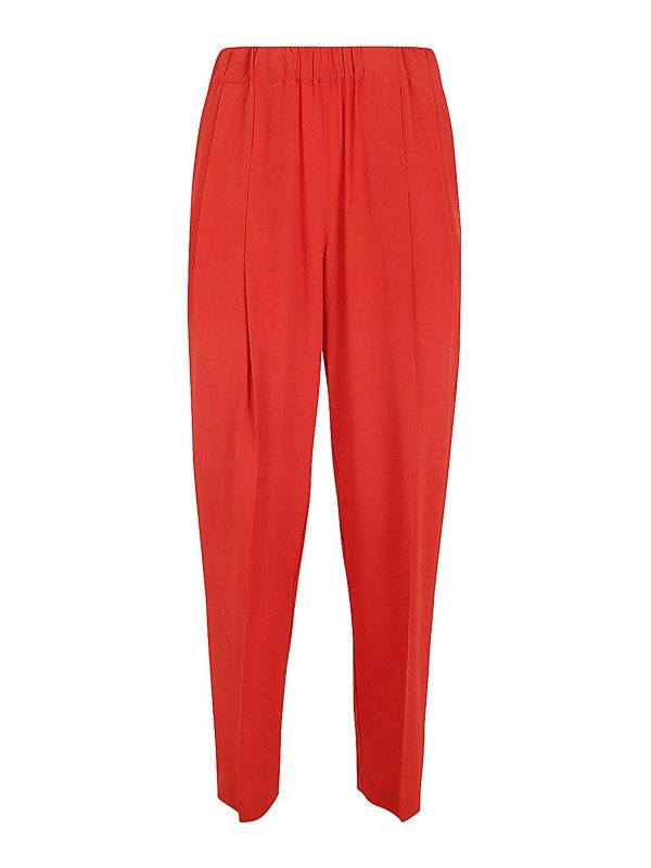 Semicouture Pantalons Décontractés - Rouge