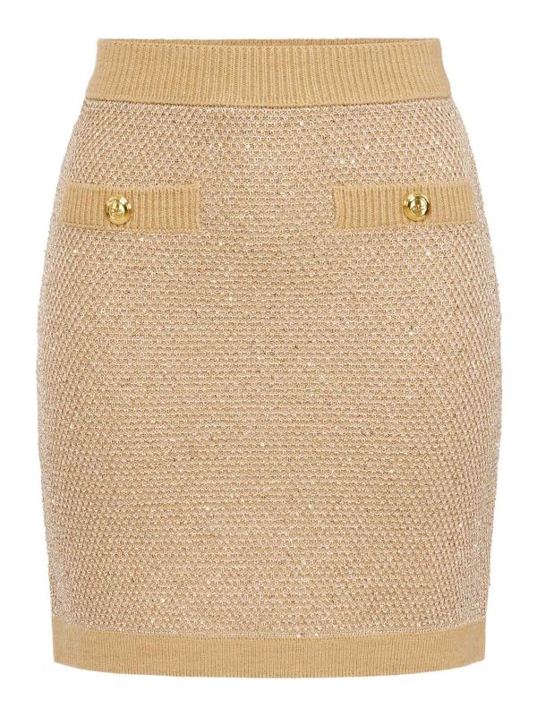 Elisabetta Franchi Jupe Midi - Beige