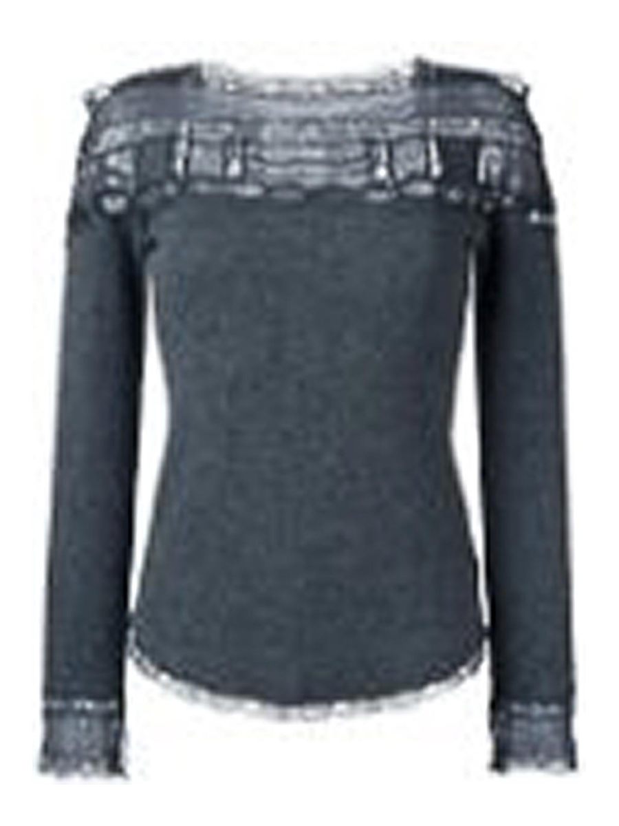 Ermanno Scervino Pull Col Rond - Gris