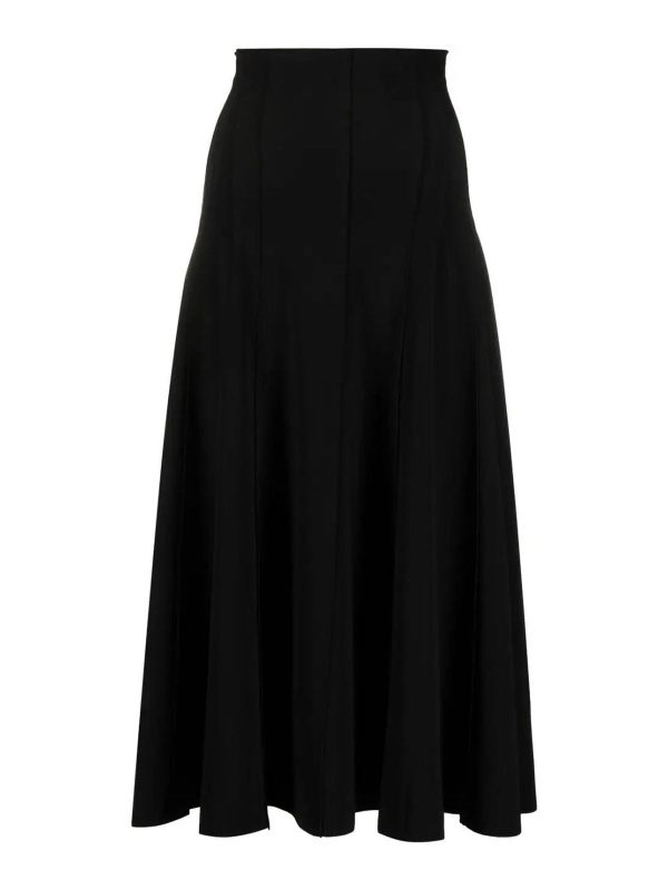 Norma Kamali Jupe Midi - Noir