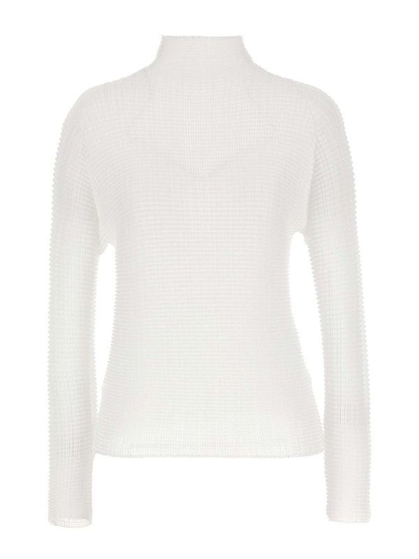 Pleats Please Issey Miyake Blouse - Blanc