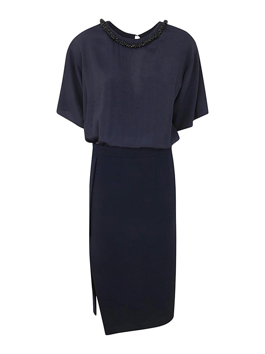 N°21 Jupe Midi - Bleu