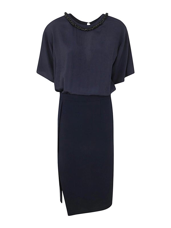 N°21 Jupe Midi - Bleu