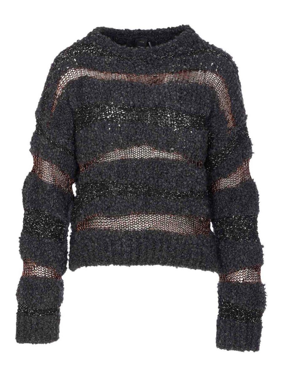 Pinko Pull Col Rond - Gris