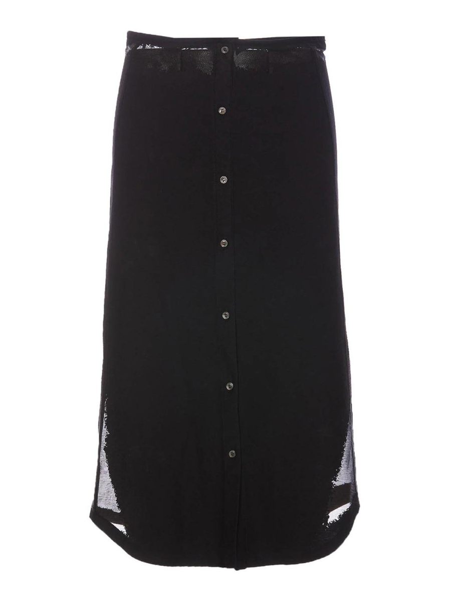 Diesel Jupe Midi - Noir