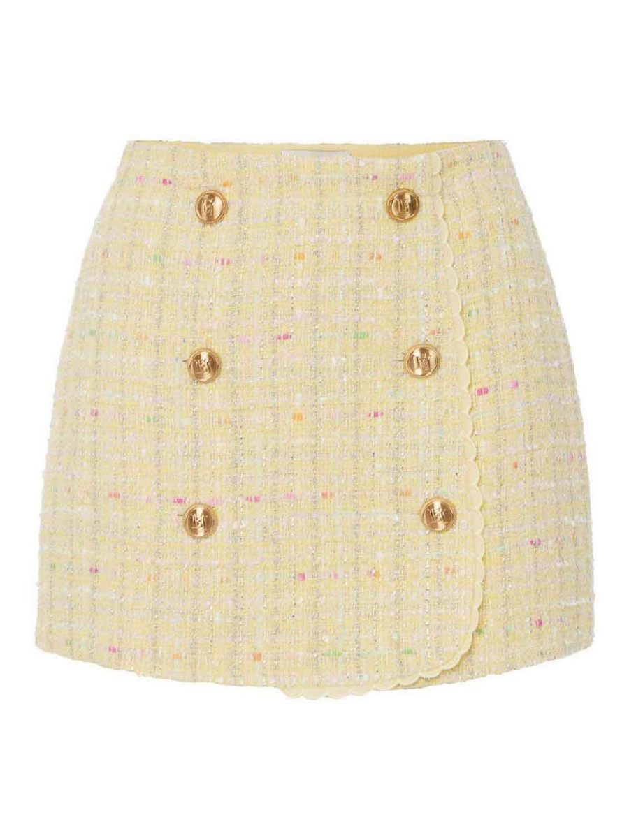 Elisabetta Franchi Jupe Midi - Jaune