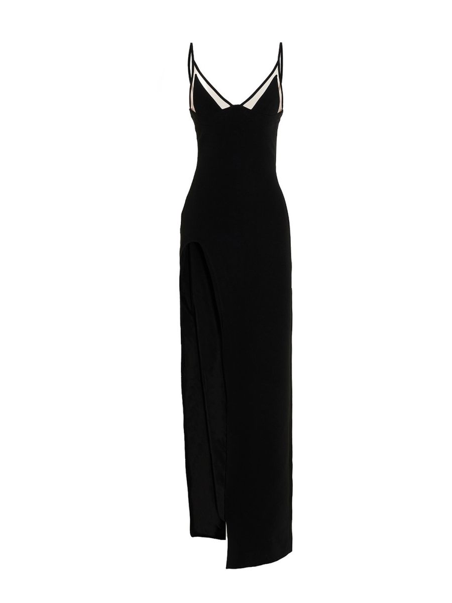 David Koma Maxi Robe - Noir