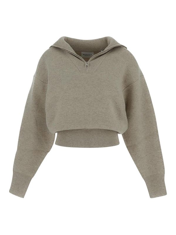 Isabel Marant Etoile Pull Col Rond - Gris Clair