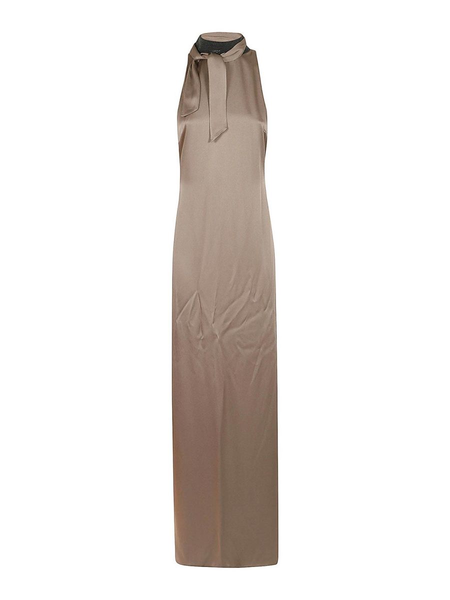Brunello Cucinelli Maxi Robe - Taupe