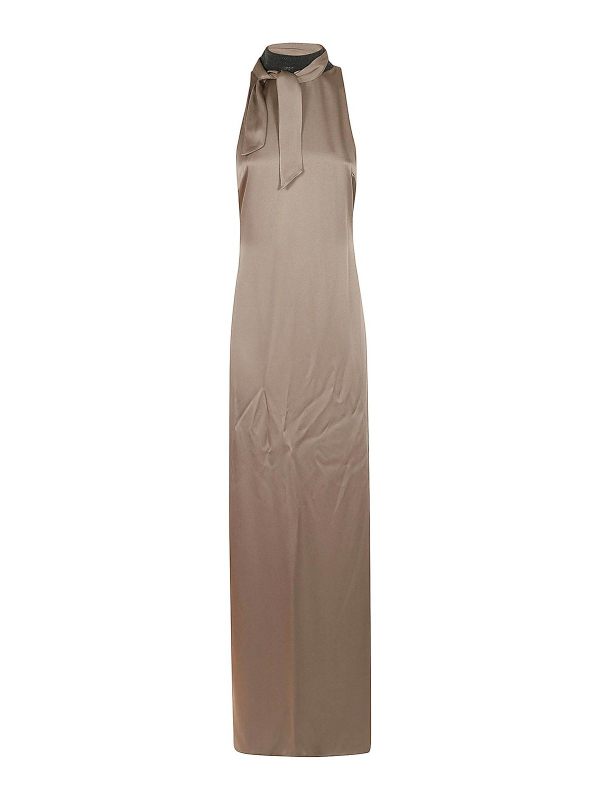Brunello Cucinelli Maxi Robe - Taupe