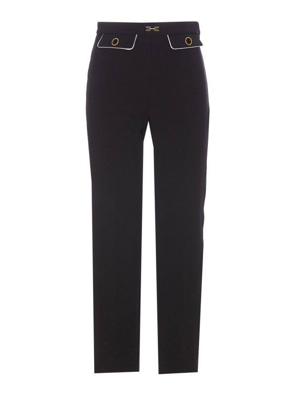 Elisabetta Franchi Pantalons Décontractés - Noir