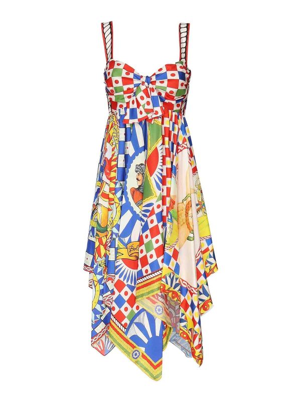 Dolce & Gabbana Robe Au Genou - Bleu