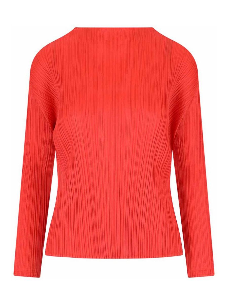Pleats Please Issey Miyake Top - Orange