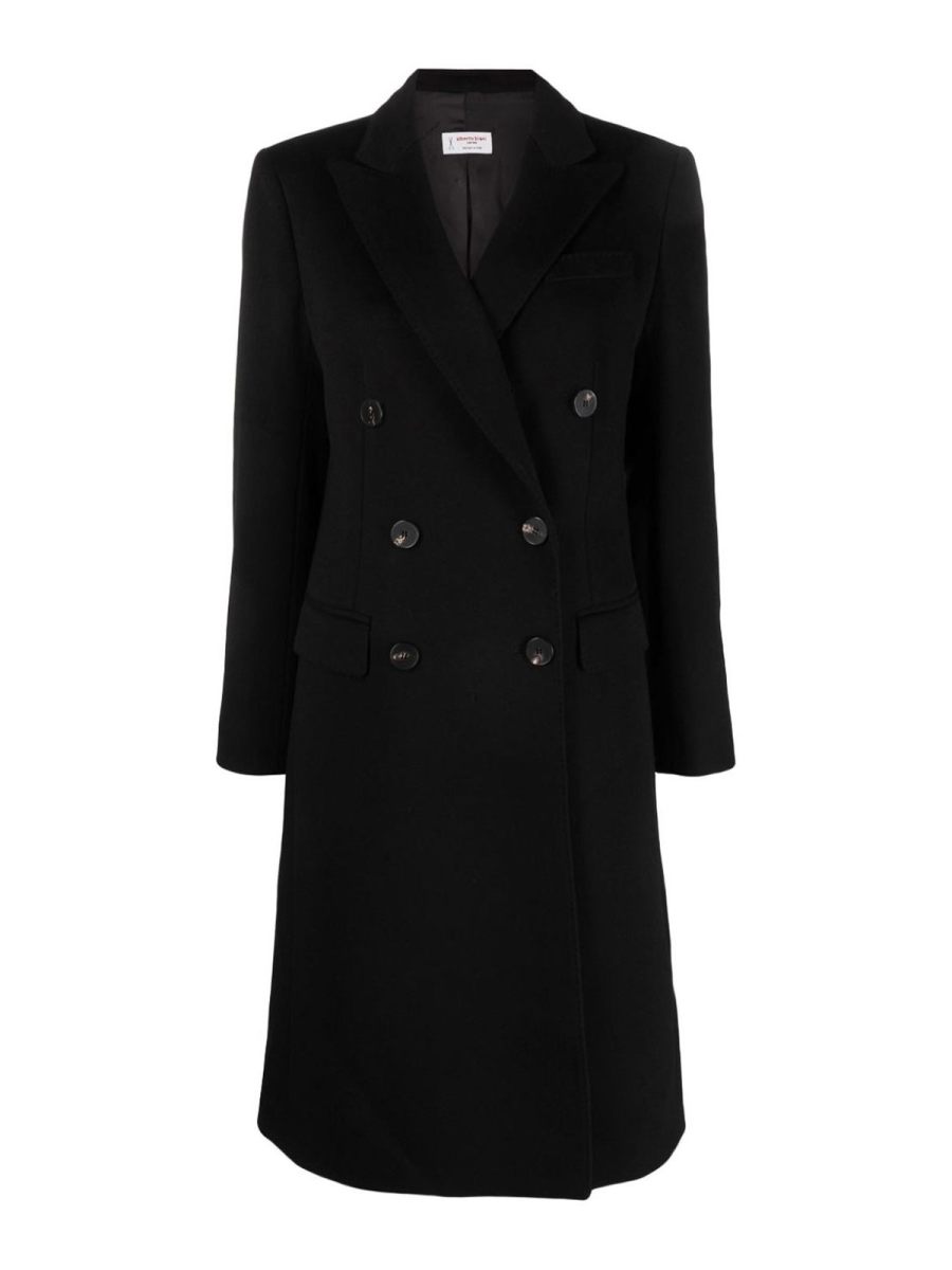 Alberto Biani Manteau Court - Noir