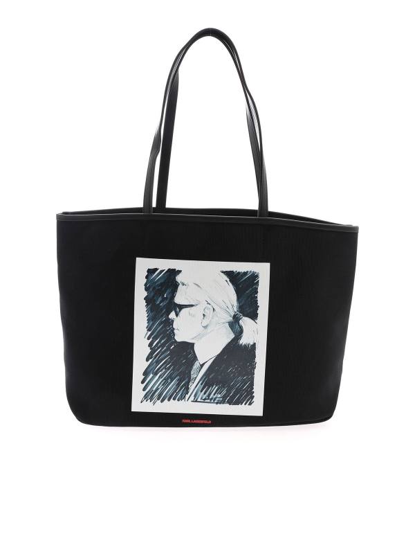 Karl Lagerfeld Sac Porté Épaule - Noir
