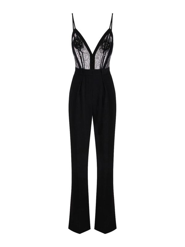 Elisabetta Franchi Combinaison - Noir