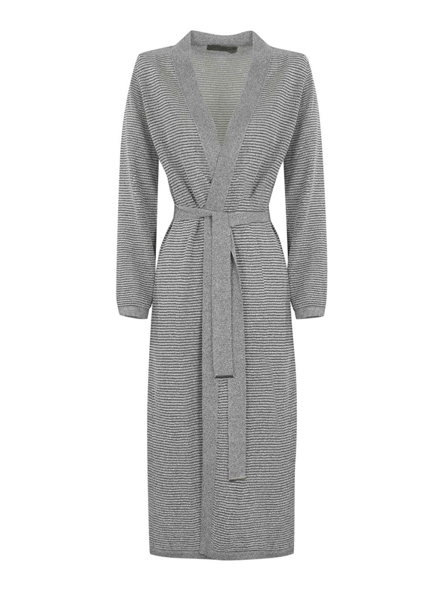 D. Exterior Cardigan - Argent