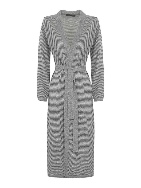 D. Exterior Cardigan - Argent