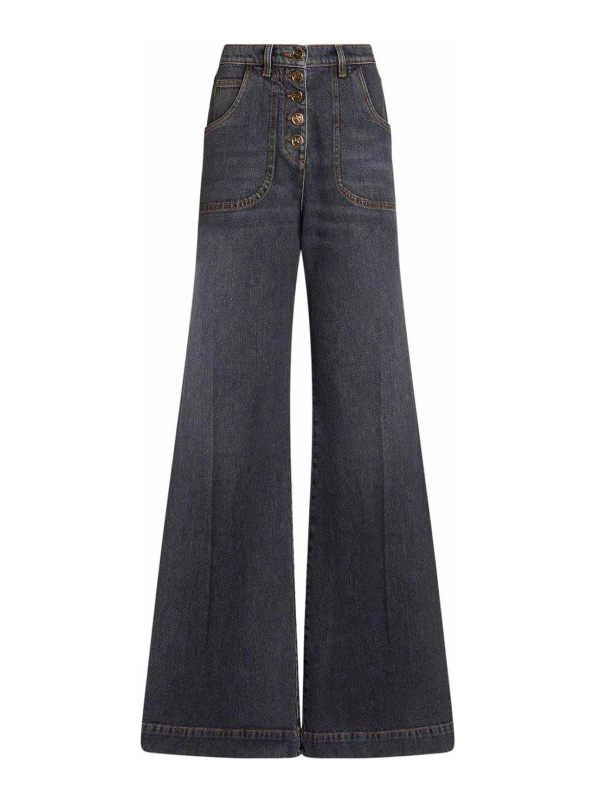Etro Jean Évasé - Gris
