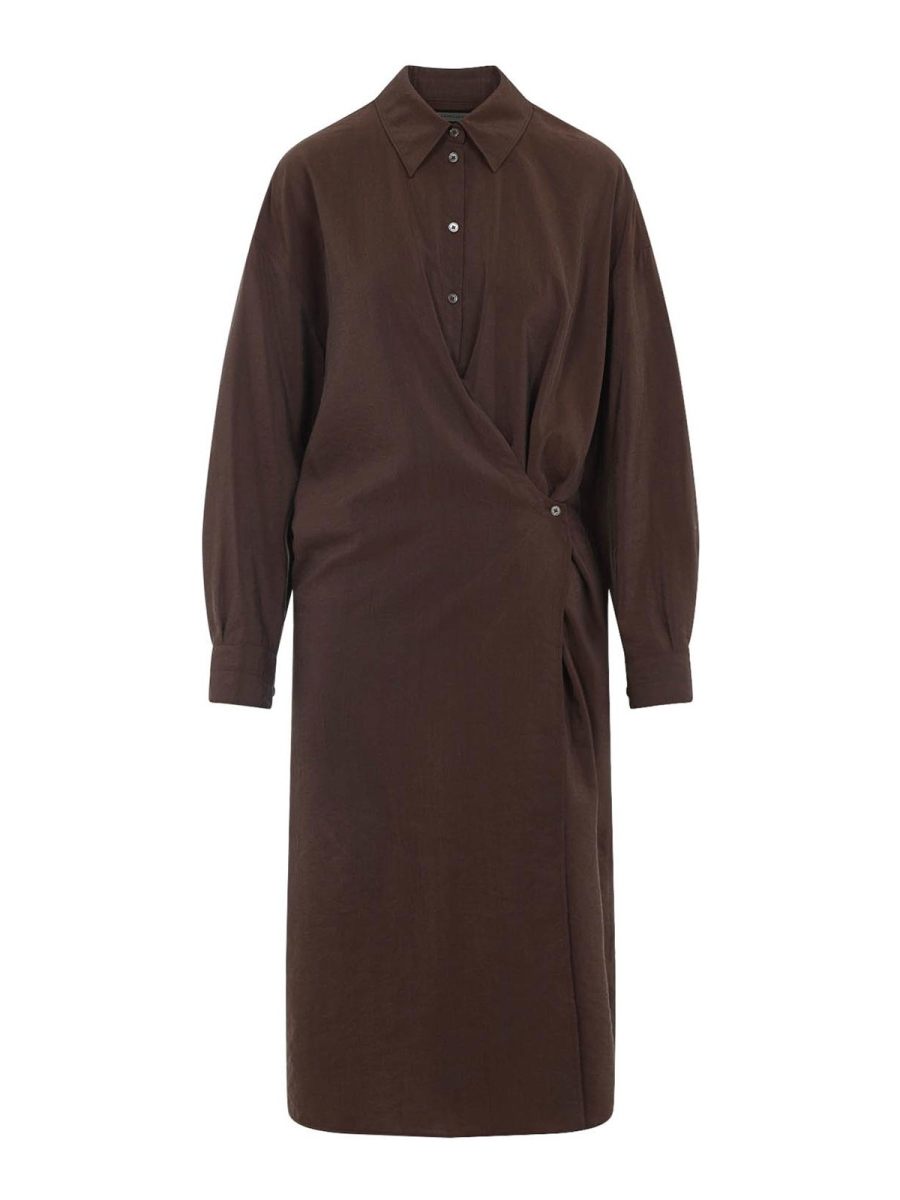 Lemaire Robe Au Genou - Marron