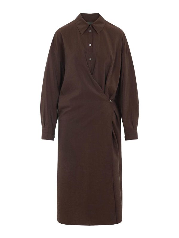 Lemaire Robe Au Genou - Marron