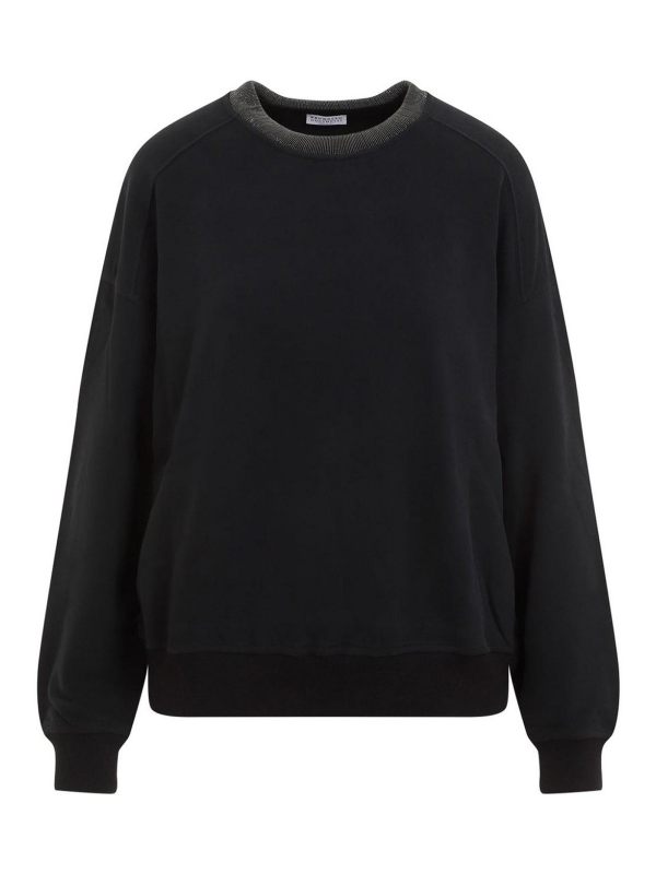 Brunello Cucinelli Pull Col Rond - Noir