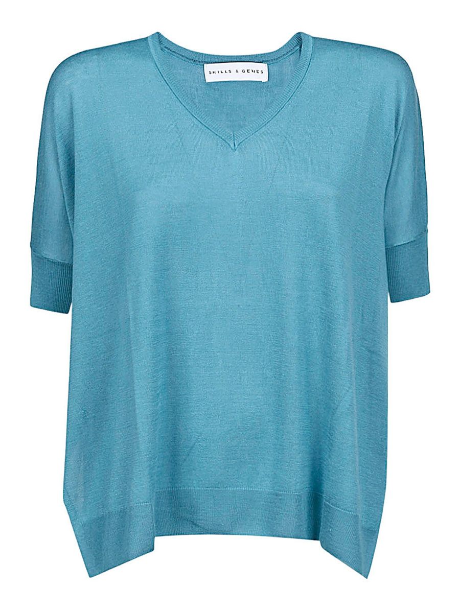 Skill & Genes T-Shirt - Bleu