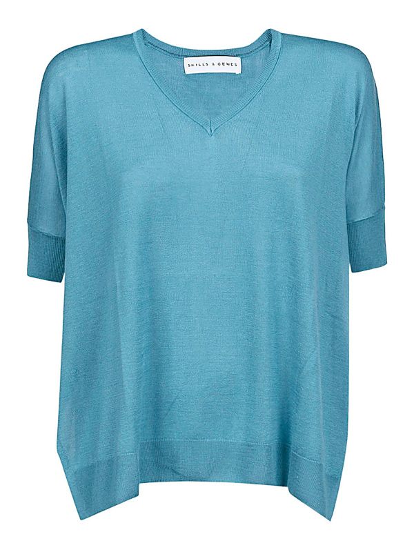 Skill & Genes T-Shirt - Bleu