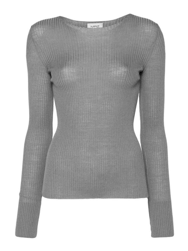 MRZ Pull Col Rond - Gris