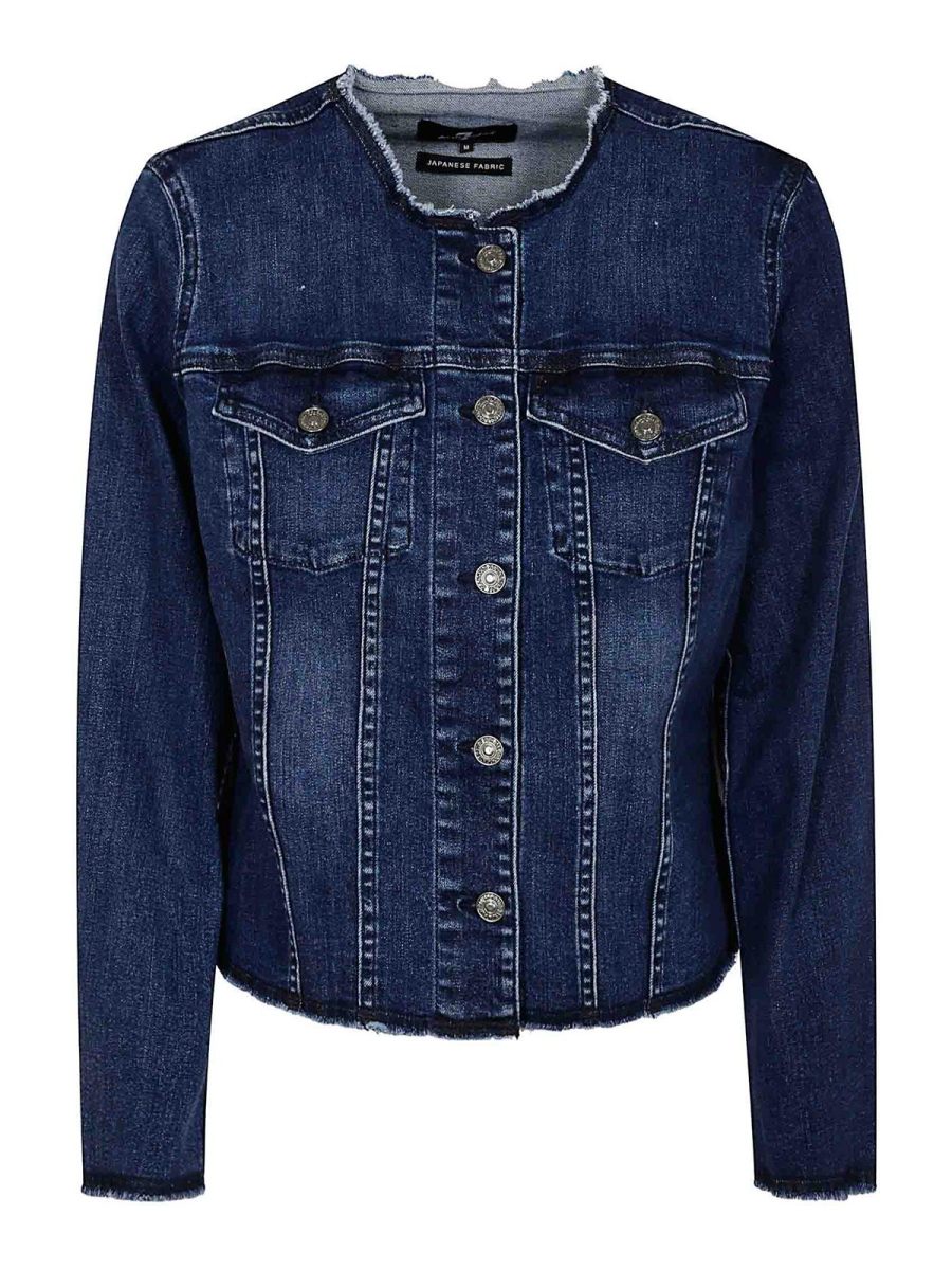 7 For All Mankind Veste Casual - Bleu