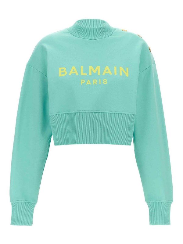 Balmain Sweat-Shirts - Bleu Clair
