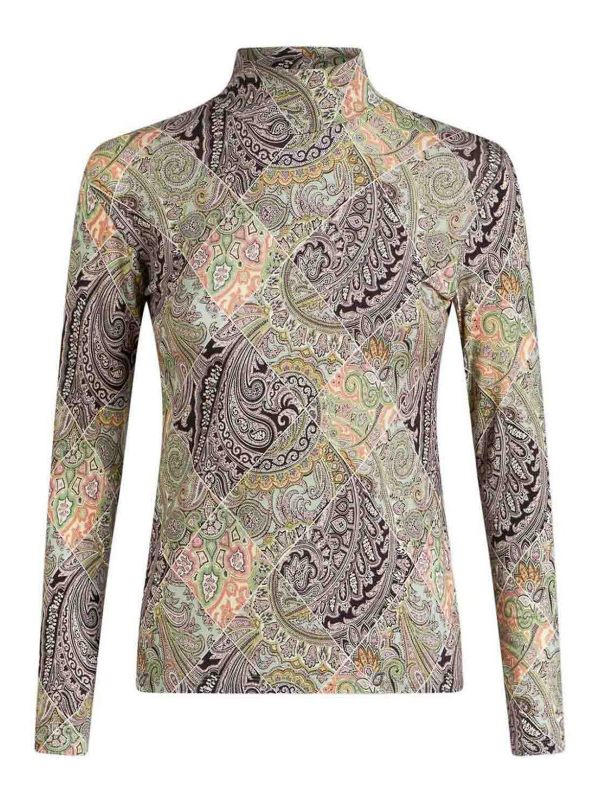 Etro Pull Col Roulé - Blanc