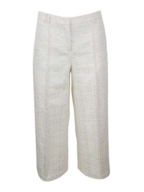 Eleventy Pantalons Décontractés - Crème