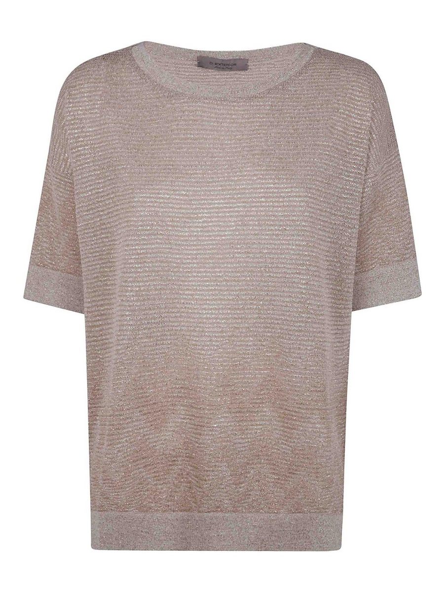 D. Exterior Pull Col Rond - Blanc