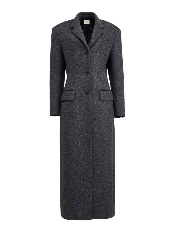 Khaite Manteau Long - Gris