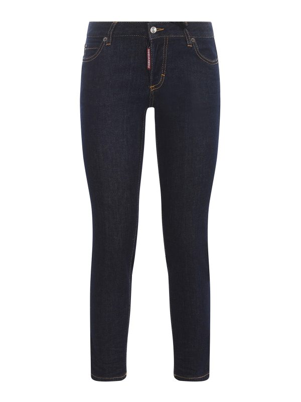 Dsquared2 Jean Droit - Foncé Délavé