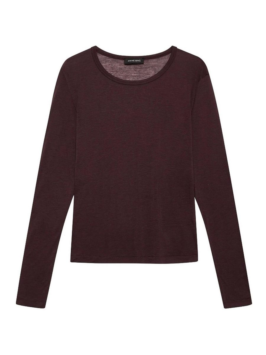 Anine Bing Pull Col Rond - Marron